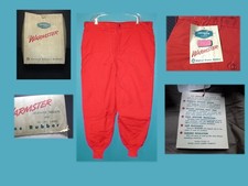 NOS Vtg 50s Warmster BRIGHT Red Hunting Pants InsulAir Insulated Sz L NWT