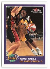 2001 Fleer Tradition WNBA #78 Mwadi Mabika Los Angeles Sparks