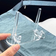 Clear Acrylic Display Stand Easel Holder for Picture Plate Card Small Size UK