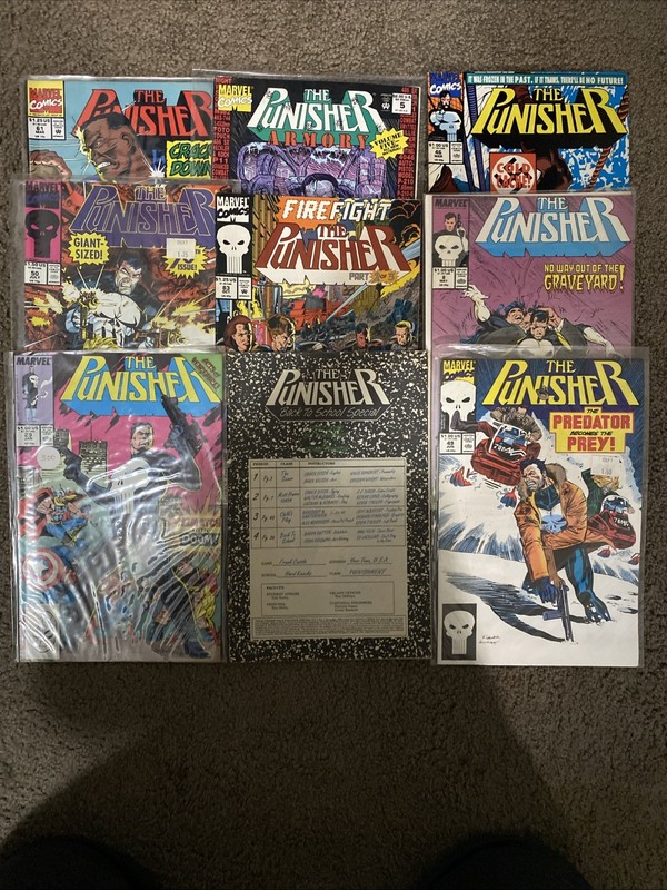 Punisher Comic Book Lot Of 16 Comics Mixed Series