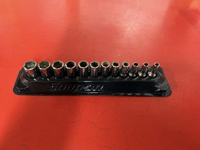 Snap-On 112TMMSY 12pc. 1/4in. Flank Drive 6-Point Semi Deep Metric Socket Set