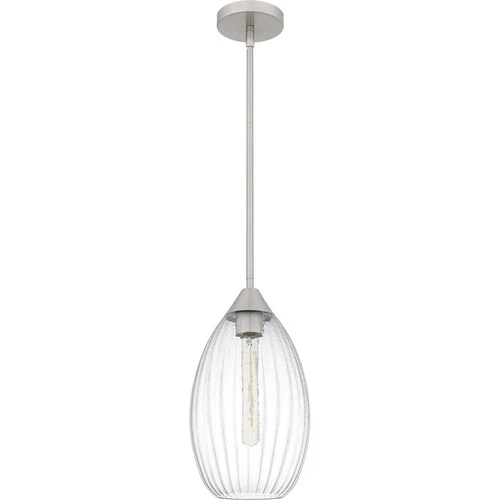 Brushed Nickel One Light Mini Pendant from the Quoizel Piccolo Pendant - Picture 2 of 6