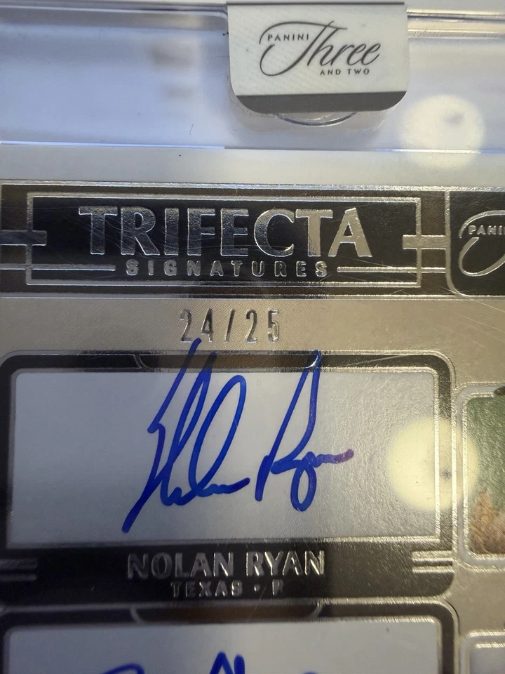 Panini Three And Two Paul Skenes 2025/Nolan Ryan/Roger Clemens Trifecta automático/25 Foto 2 de 4