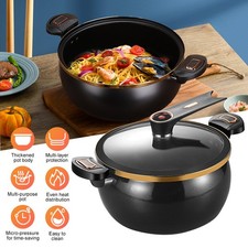 8.5qt Ceramics Stovetop Micro Pressure Cooker,Induction Compatible Non-Stick Pot