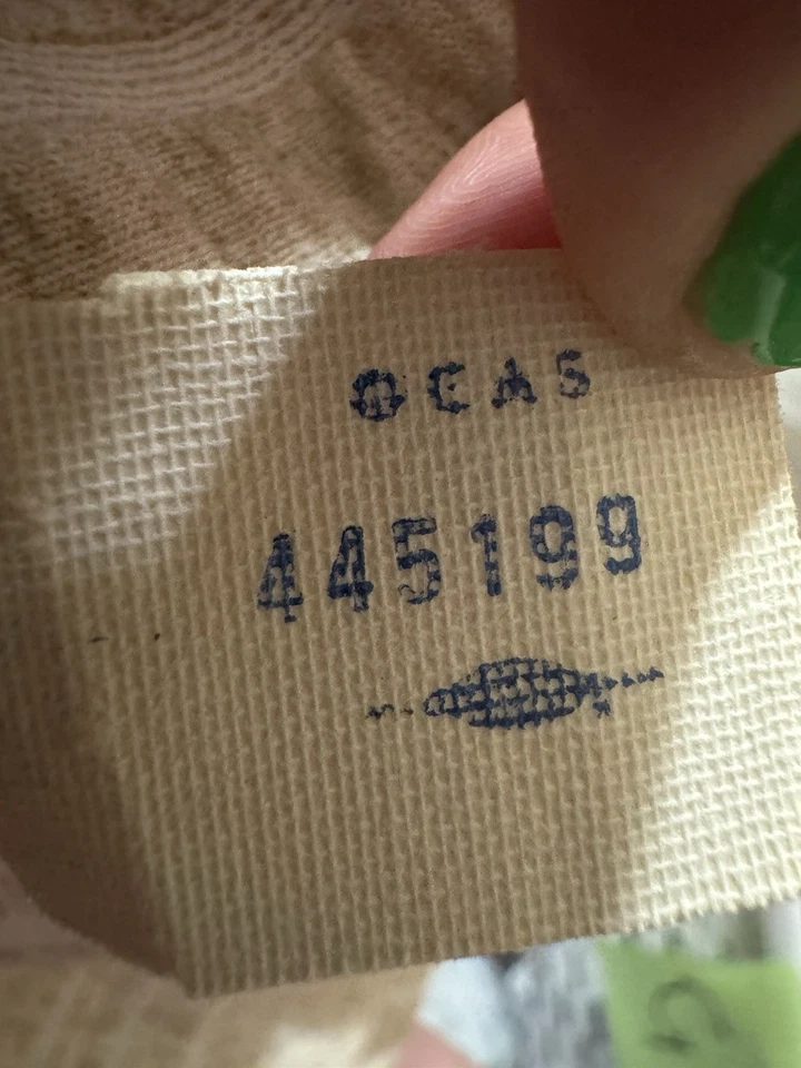 Pantalones de campana para mujer años 70 talla PEQUEÑA beige y blanco rayas defecto unión Foto 4 de 4