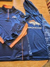 2 Denver Broncos Dri-FIT Pullover Performance Hoodies Blue Men XL NFL Football