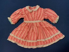 American Girl Addy Striped School Dress Pleasant Company Tag Retired Beautiful