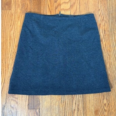 Marc O'Polo Glen Plaid Mini Skirt Italian EU 38 US 6 A-Line Check Blue Gray