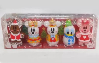 TOKYO Disney Resort Ginger Bread Christmas Limited Ornament Set of 5 Used