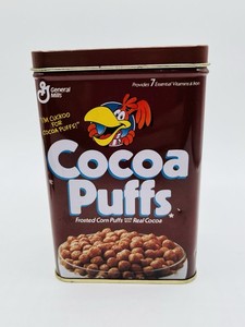 1995 Vintage General Mills Cocoa Puffs Cereal Tin 5"