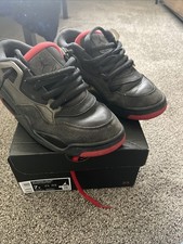 Nike Air Jordan 4 RM GS Black Varsity Red Anthracite FQ7938 060 Size 7 Youth
