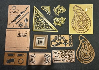 Large Lot Spellbinders Cutting And Embossing Metal Die Templates (257)