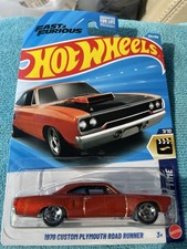 New 2026 Hot Wheels 70 Custom Plymouth Road Runner Fast Furious-screen Time New 2026 Hot Wheels 70 Custom Plymouth Road Runner Fast Furious-screen Time