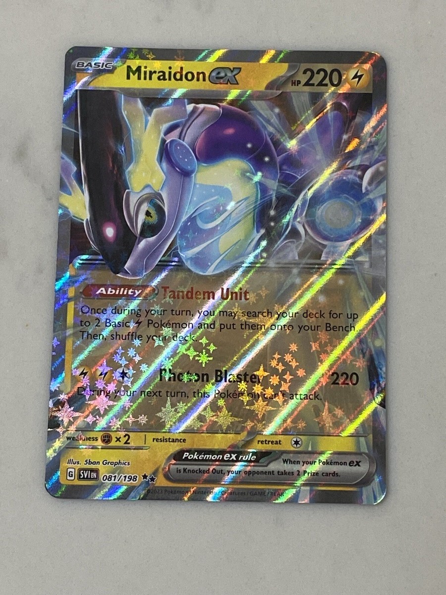 Pokemon Miraidon EX Double Rare 081/198 NM Scarlet and Violet Same