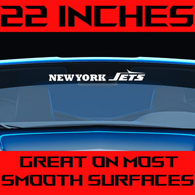 NEW YORK JETS 22'' Decal/Sticker-Fan Gift-Window-Car-Truck-Mirror-Corn Hole