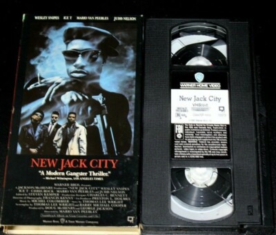 New Jack City VHS Tape VCR Movie Ice T Wesley Snipes Judd Nelson