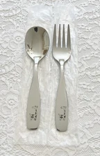 New ~ ANNOVA Toddler Giraffe Stainless Spoon & Fork *Free Shipping*