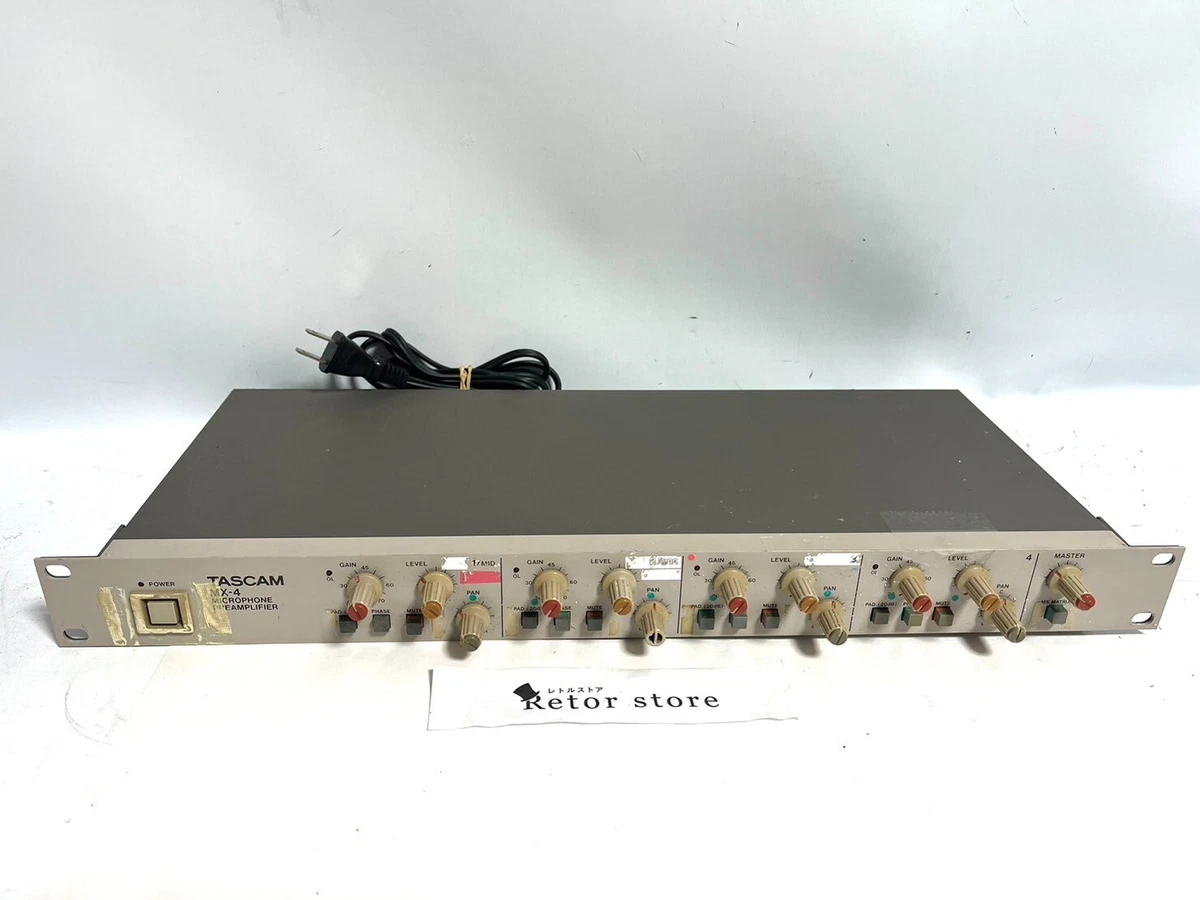 tascam mx-4 Microphone preamplifier mixer Tested Working Great Rare From JAPAN