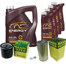 Inspektionspaket 9L MANNOL Energy 5W-30 für Toyota Hiace IV Kasten 2.5 D-4D 2.4