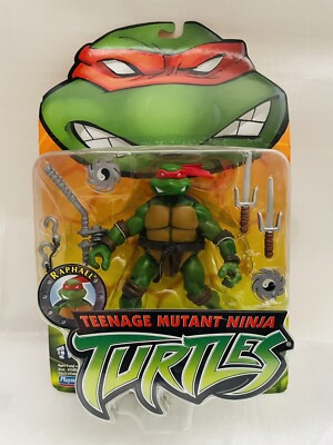 TMNT Ninja Turtle 2002 Raphael Action Figure New Playmates