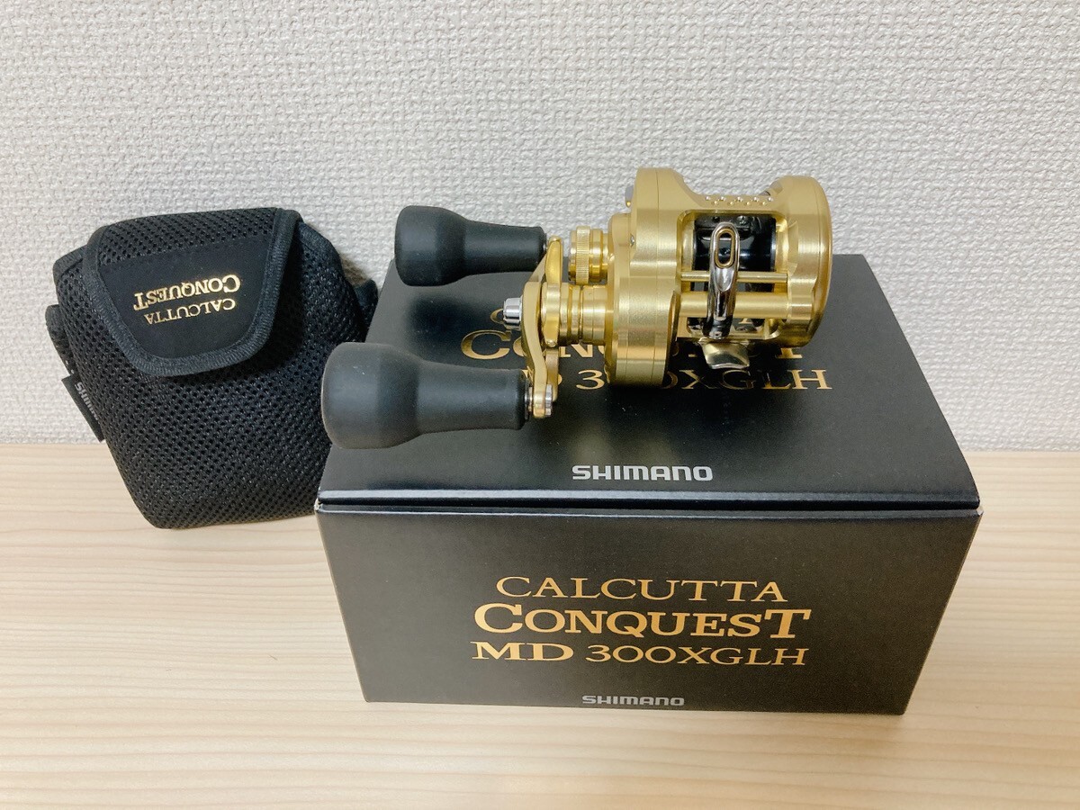 Baitcasting Reel 23 CALCUTTA CONQUEST MD 300XGLH RIGHT 7.5:1 IN BOX