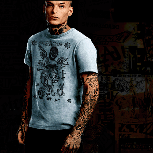 Russian Prison Tattoo T-shirt, Gangster Mafia Russia Criminal Mob Underworld - 第 2/4 張圖片