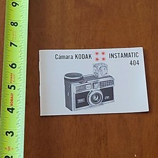 KODAK INSTAMATIC 404 CAMERA USER MANUAL INSTRUCTION VINTAGE 4