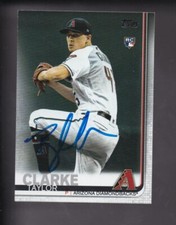  2019 Topps ** TAYLOR CLARKE ** Arizona Diamondbacks Signed Card (SIP170)