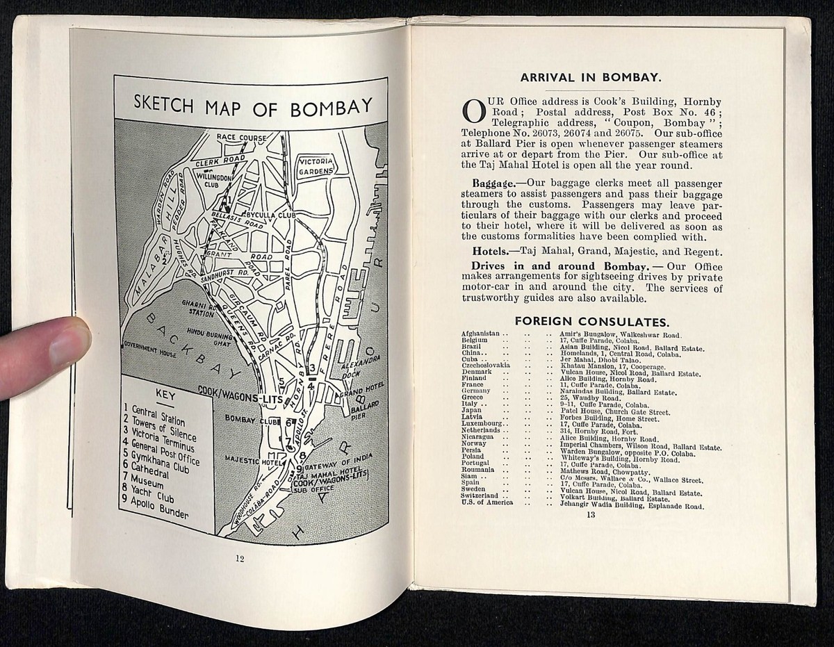 地図・旅行ガイド Cook's and Wagon's lits INDIA 1931-32 Cook's and Wagon's-lits 