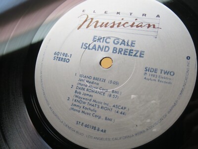 Eric Gale: Island Breeze (strongVG++ 1983 Elektra, US LP) Jazz | eBay