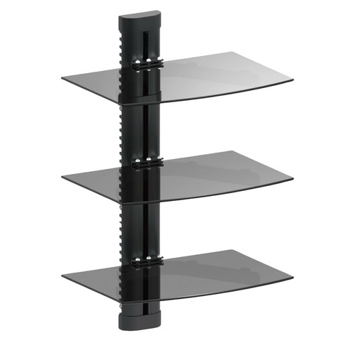 Large Black Gloss TV Unit With Storage Drawers- TVs Up To 80" - Evoque