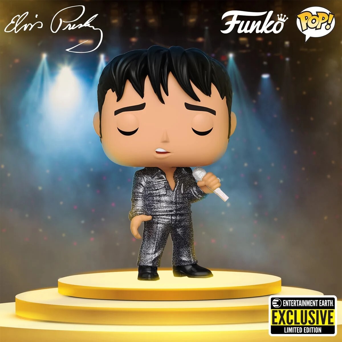 Elvis Presley 1968 Diamond Glitter Pop! Vinyl - EE Exclusive