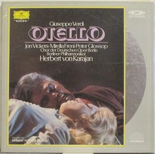 VERDI Otello LASERDISC Box  Jon Vickers, M. Freni; Berlin Philharmonic, KARAJAN