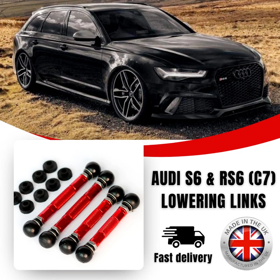 AIRMATIC LOWERING LINKS KIT COLLEGAMENTI ABBASSAMENTO AUDI RS6 EVOLUTION S6 C7 (ADV. REGOLAZIONE DI PRECISIONE) MODULO