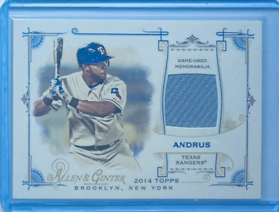 2014 Topps Allen & Ginter's 'Full Size Relics' #FRB-EA Elvis Andrus (MEM)