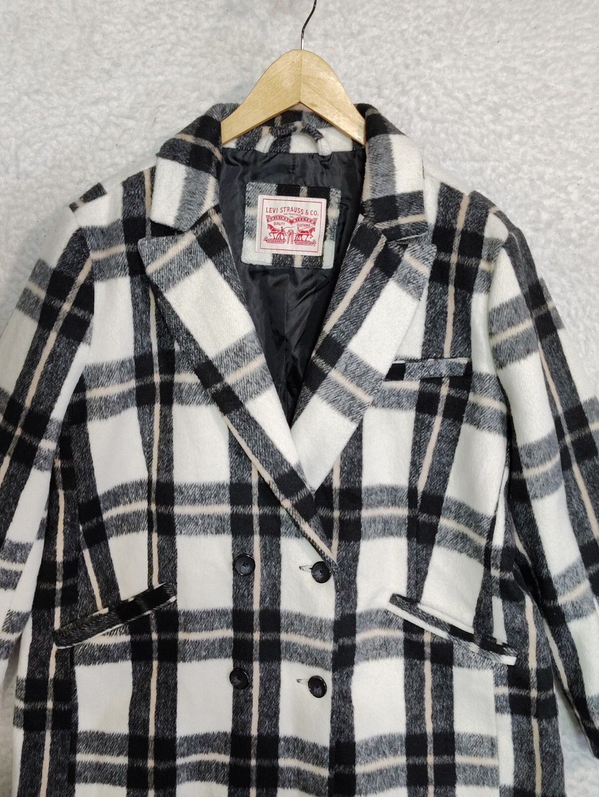 Levi's Wool Blend Double Breasted Blazer Jacket W… - image 8