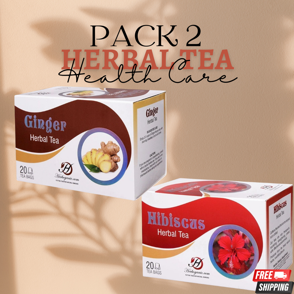Hibiscus & Ginger Herbal Tea - Zesty and Invigorating Blend for Wellness