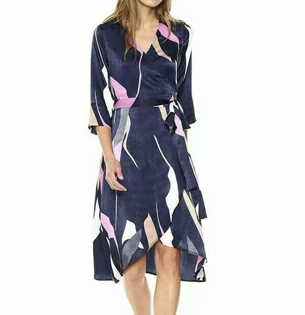 gardin etikette spørgeskema VERO MODA Women's Laksmi 3/4 Sleeve Length Calf Dress Color Night Sky Size  XS 5713732325840 | eBay