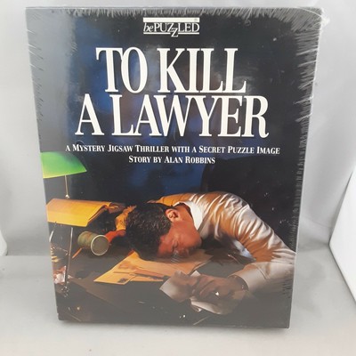 1993 bePuzzled To Kill A Lawyer Mystery Jigsaw Puzzle Thriller 500 Pcs SEALED