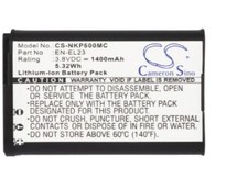 Replacement Battery For Nikon 3.8v 1400mAh / 5.32Wh Camera Battery