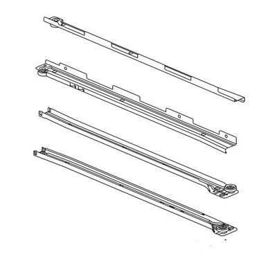 1 Set Of Ikea 120335 Drawer Side Rails For Malm Hemnes Dresser