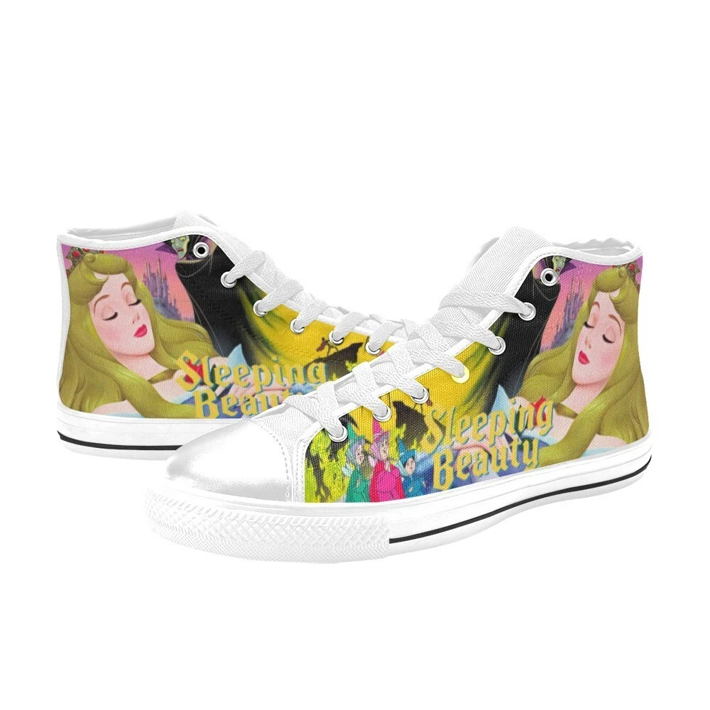 Sleeping Beauty High Top Shoes Sneakers