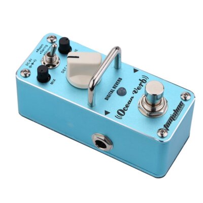 Ocean Verb Digital Reverb Electric Guitar Effect Pedal, Aroma AOV-3 True Bypass