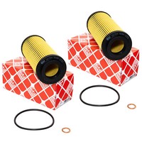 ÖLfilter Febi 26704 Set 2 StüCk FüR BMW 3Er E46 E90 E91 E92 5Er E60 E61 X3 X5