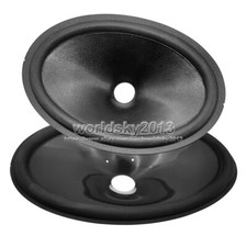 2pcs 6"x9" Inch 25mm Core Speaker Cone Paper Basin Drum Paper Rubber /Foam Edge