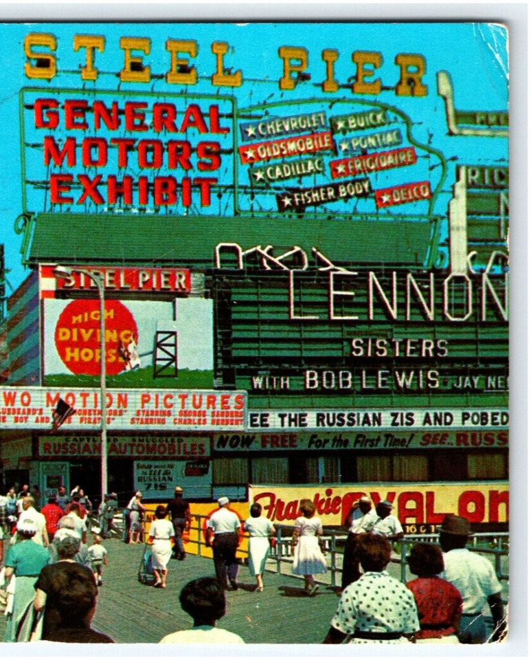 BOARDWALK STEEL PIER PLANTERS PEANUTS SIGN ATLANTIC CITY NEW JERSEY POSTCARD eBay
