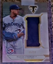 2018 Topps Triple Threads Single Jumbo Relics Silver 15/27 Marcus Stroman