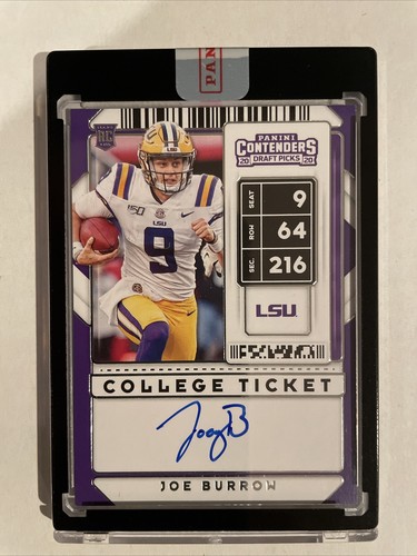 Joe Burrow  [Autograph] #101 2020 Panini Contenders Draft Picks card
