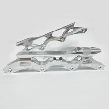 Powerslide FSK Hardcore Frame 231 4x76mm srebrne łyżwy freestyle