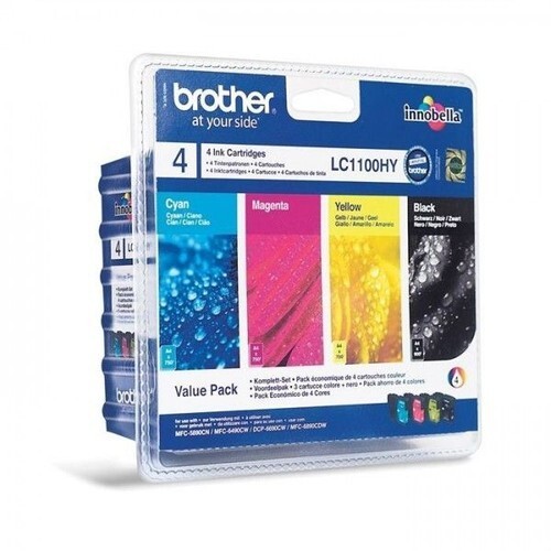 Brother LC1100 Cartouche d'encre Couleurs idéale pour les dossiers scolaires